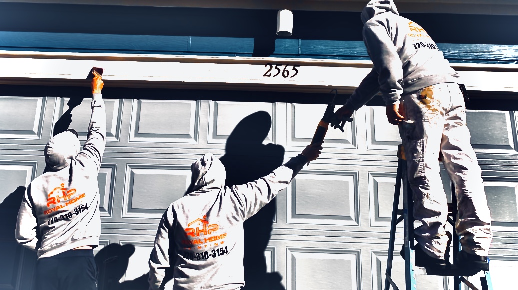 Professional painting crew